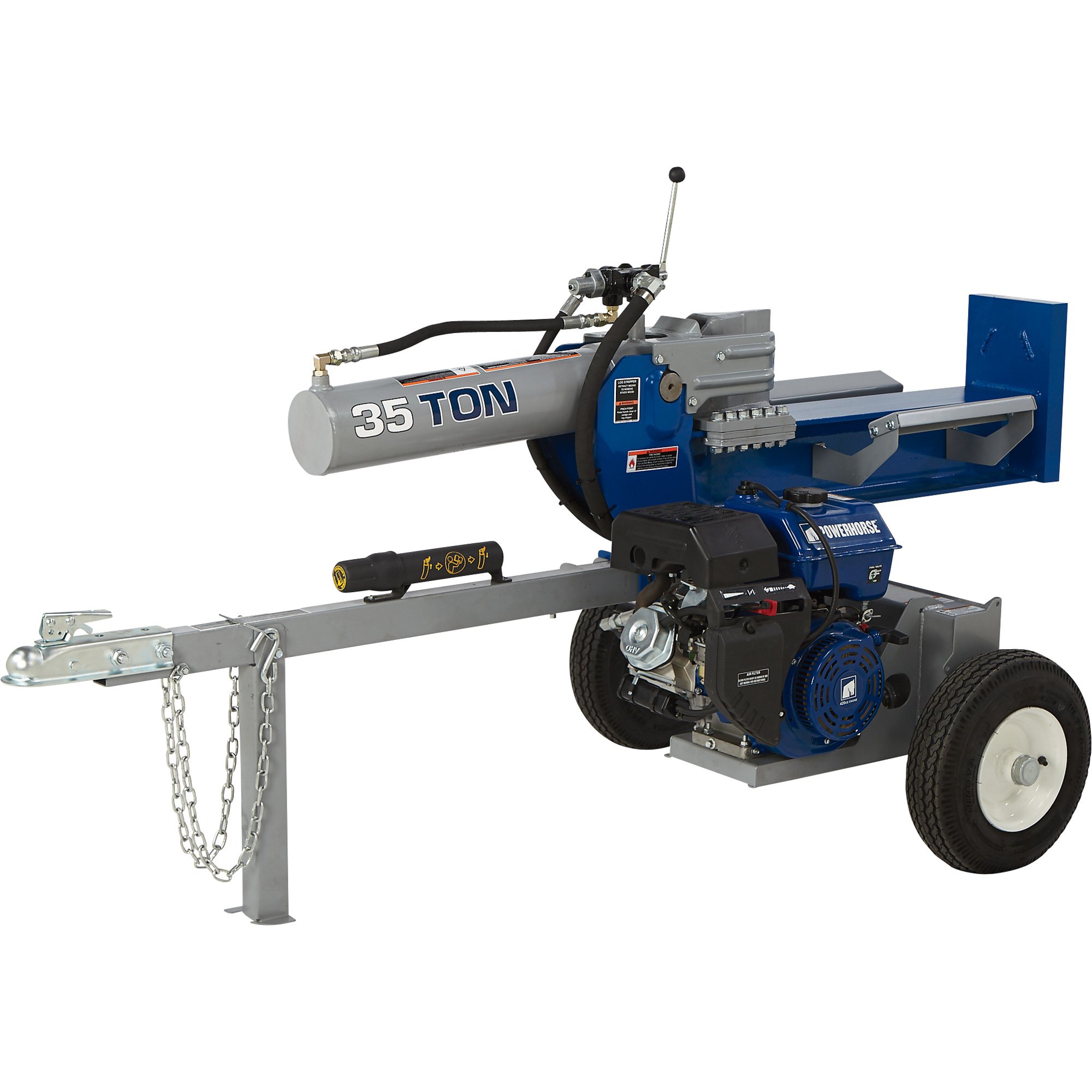 Powerhorse Horizontal/Vertical Log Splitter — 35 Tons, 420cc Powerhorse Engine